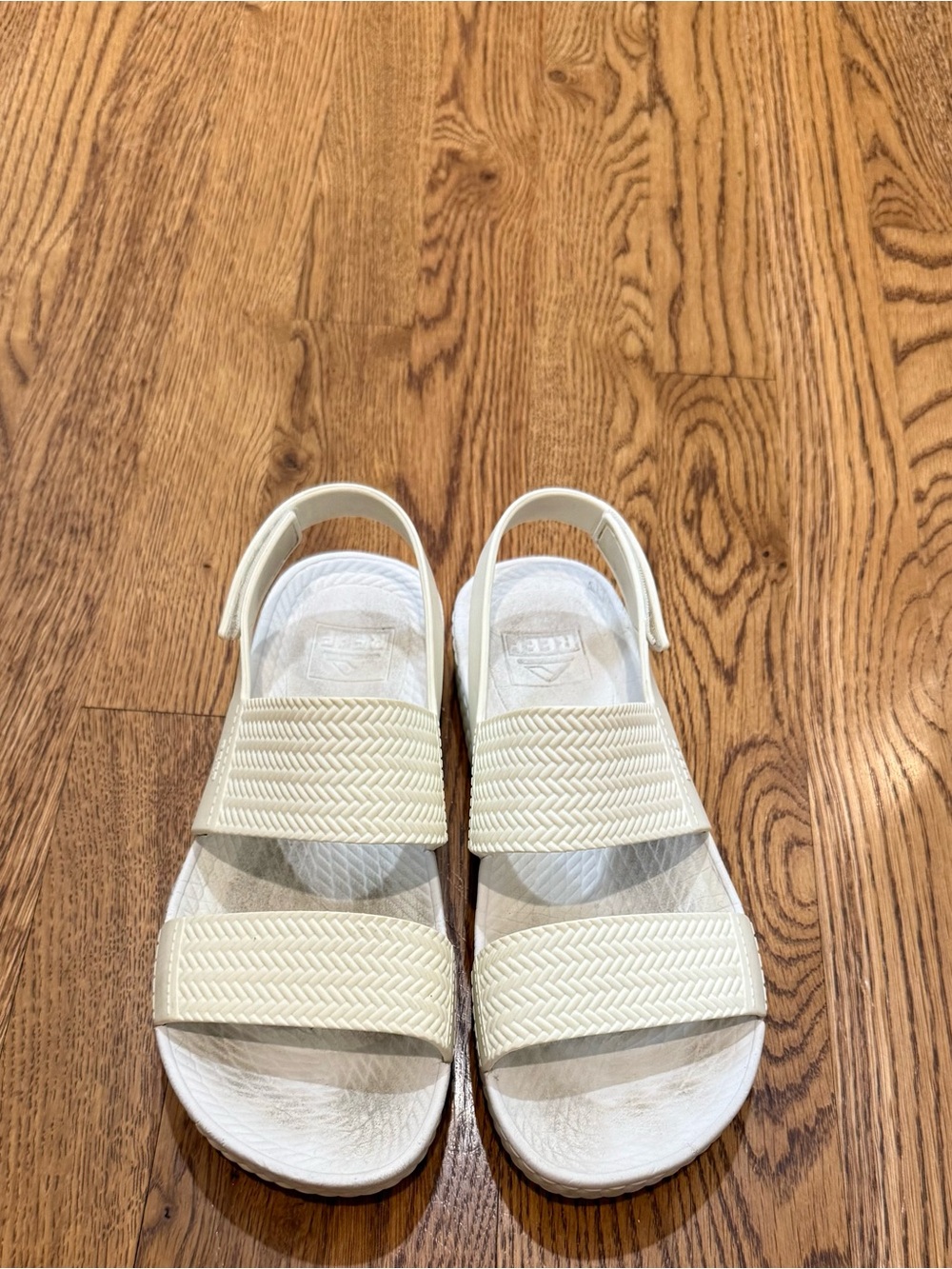 Reef Cream Slip-On Sandals